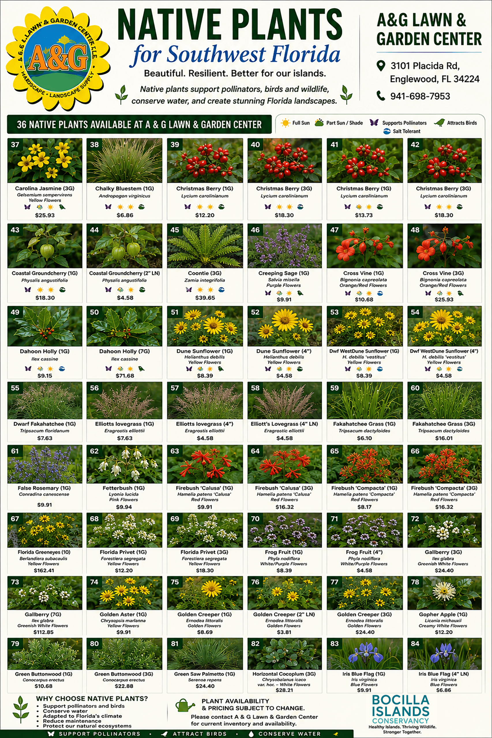 A G Landscape Native Plants sheet 2